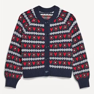 SoSoft Crew-Neck Printed Cardigan Sweater